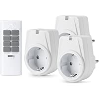 Lunvon 12 Canales Enchufes Inalámbricos Inteligentes con Mando a Distancia con Control Remoto Interruptores a Distancia…